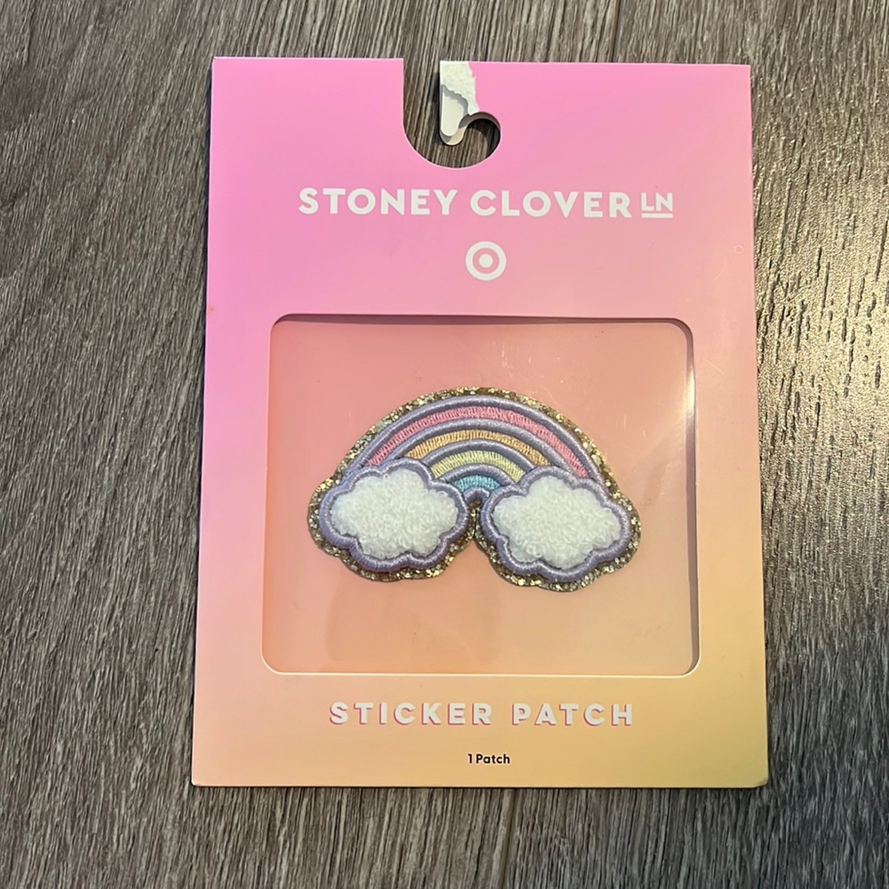 Rainbow sticker pouch